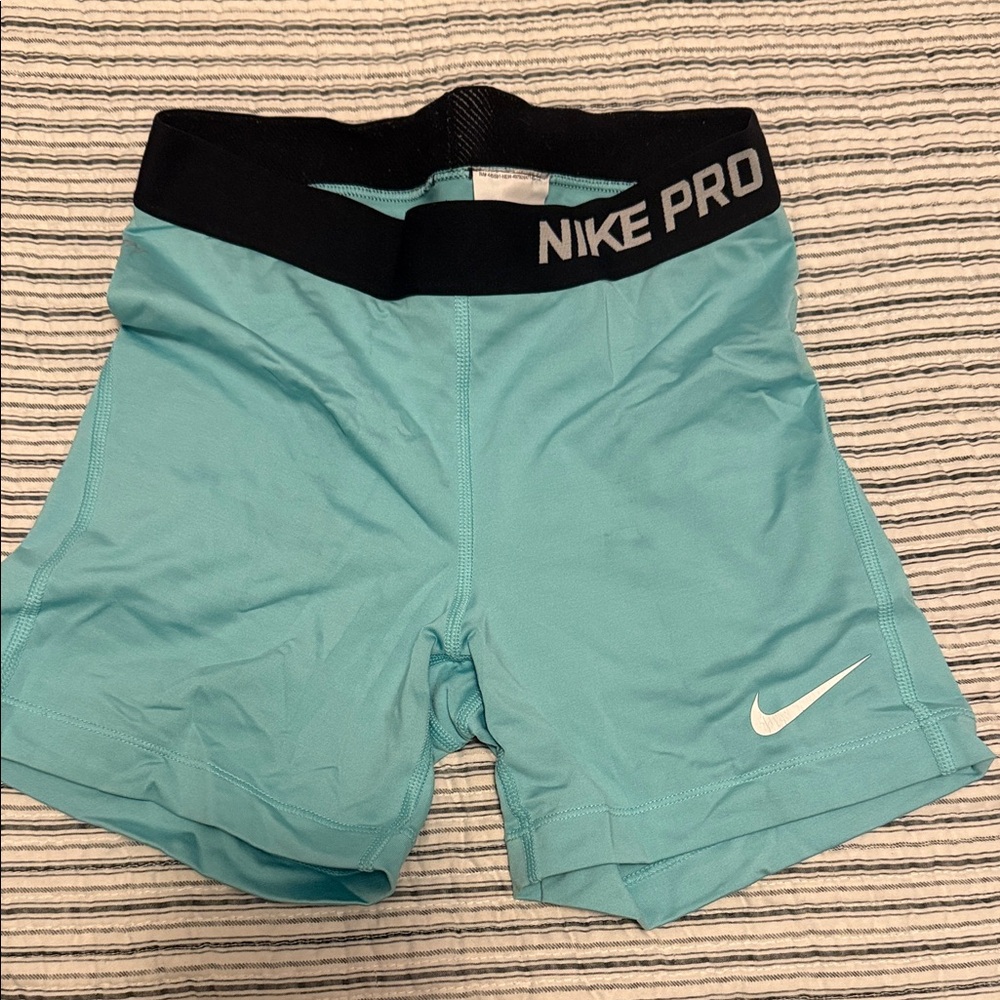 Nike Pro Women's Teal Athletic Shorts
